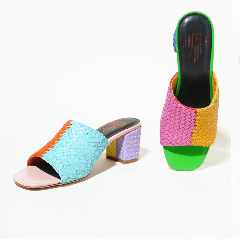 New, Never Worn Charlotte Stone Heeled Sandals
